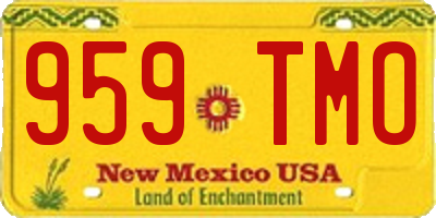 NM license plate 959TMO