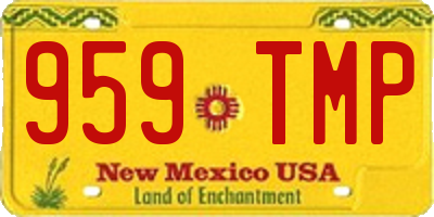 NM license plate 959TMP