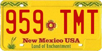 NM license plate 959TMT