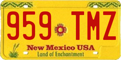 NM license plate 959TMZ