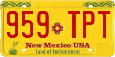 NM license plate 959TPT