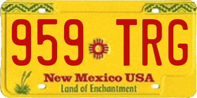 NM license plate 959TRG