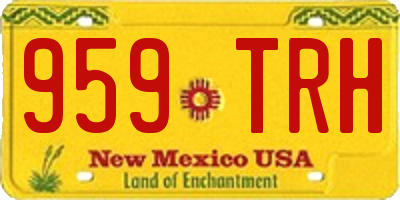 NM license plate 959TRH