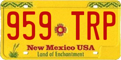 NM license plate 959TRP