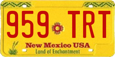 NM license plate 959TRT