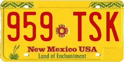 NM license plate 959TSK