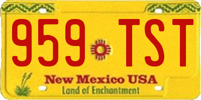 NM license plate 959TST