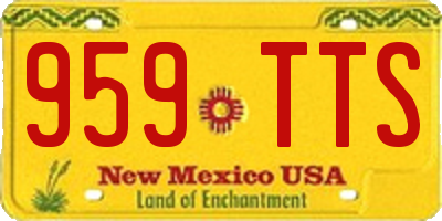 NM license plate 959TTS