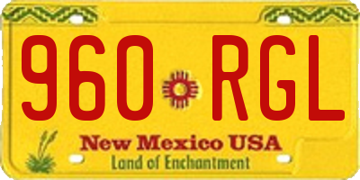 NM license plate 960RGL