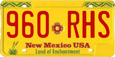 NM license plate 960RHS