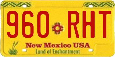 NM license plate 960RHT
