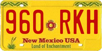 NM license plate 960RKH