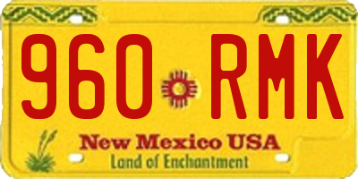 NM license plate 960RMK