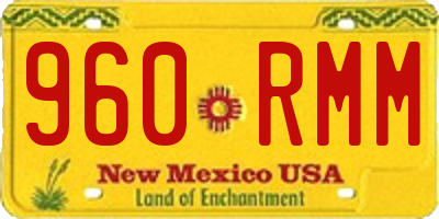 NM license plate 960RMM