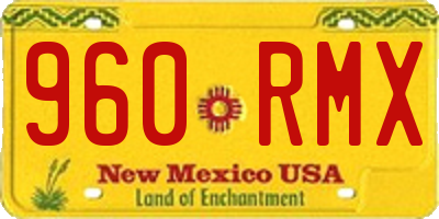 NM license plate 960RMX