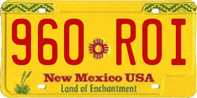 NM license plate 960ROI