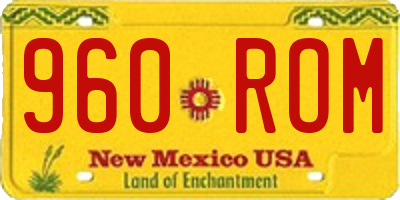 NM license plate 960ROM