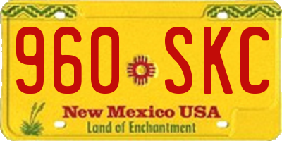 NM license plate 960SKC