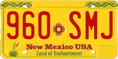 NM license plate 960SMJ