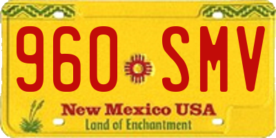 NM license plate 960SMV