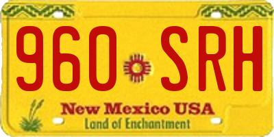 NM license plate 960SRH