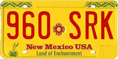 NM license plate 960SRK
