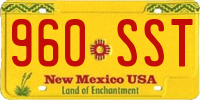 NM license plate 960SST