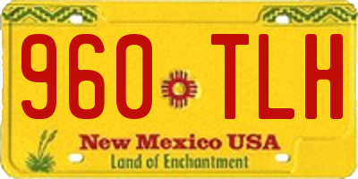 NM license plate 960TLH