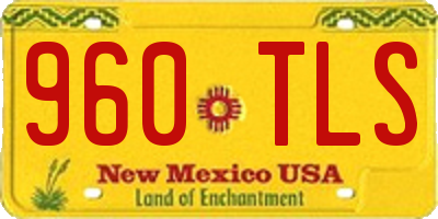 NM license plate 960TLS