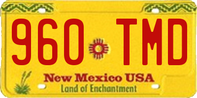 NM license plate 960TMD