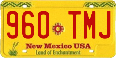 NM license plate 960TMJ