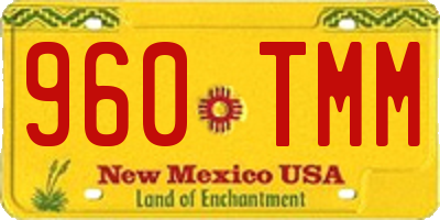 NM license plate 960TMM