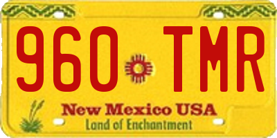 NM license plate 960TMR