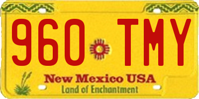 NM license plate 960TMY