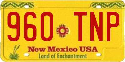 NM license plate 960TNP