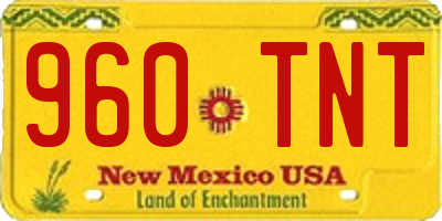 NM license plate 960TNT