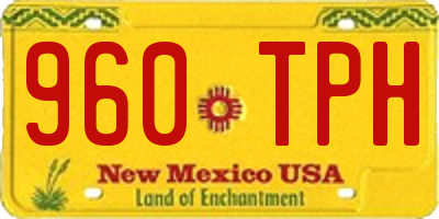 NM license plate 960TPH