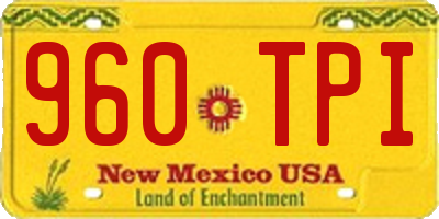 NM license plate 960TPI