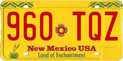 NM license plate 960TQZ
