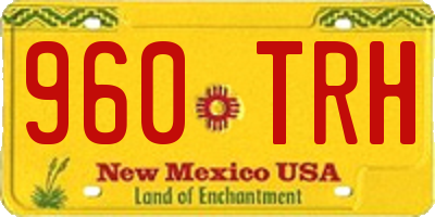 NM license plate 960TRH