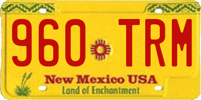 NM license plate 960TRM