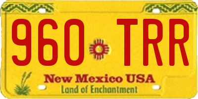 NM license plate 960TRR