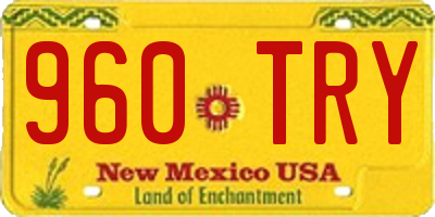 NM license plate 960TRY