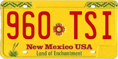 NM license plate 960TSI