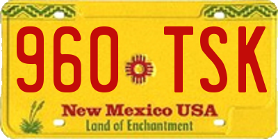 NM license plate 960TSK