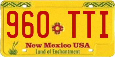 NM license plate 960TTI