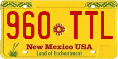 NM license plate 960TTL