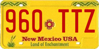 NM license plate 960TTZ