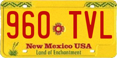 NM license plate 960TVL