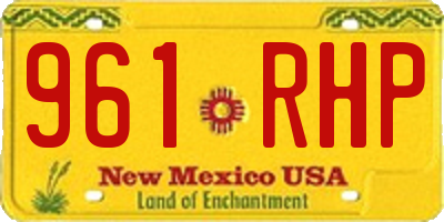 NM license plate 961RHP